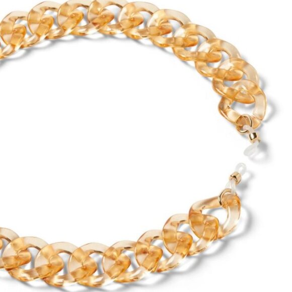 RARE NWT Kika Vargas Gold Chunky Sunglasses Chain - Picture 2 of 3